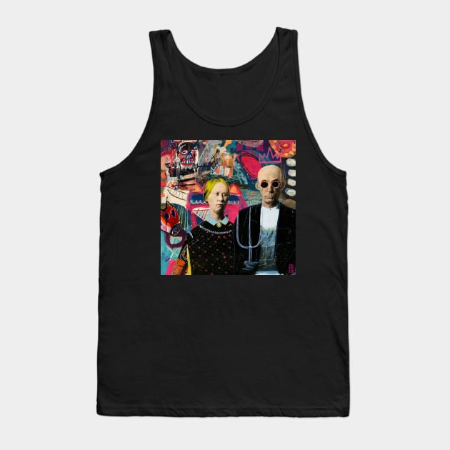 American Gothic pop art Tank Top by christian@heltsort.com